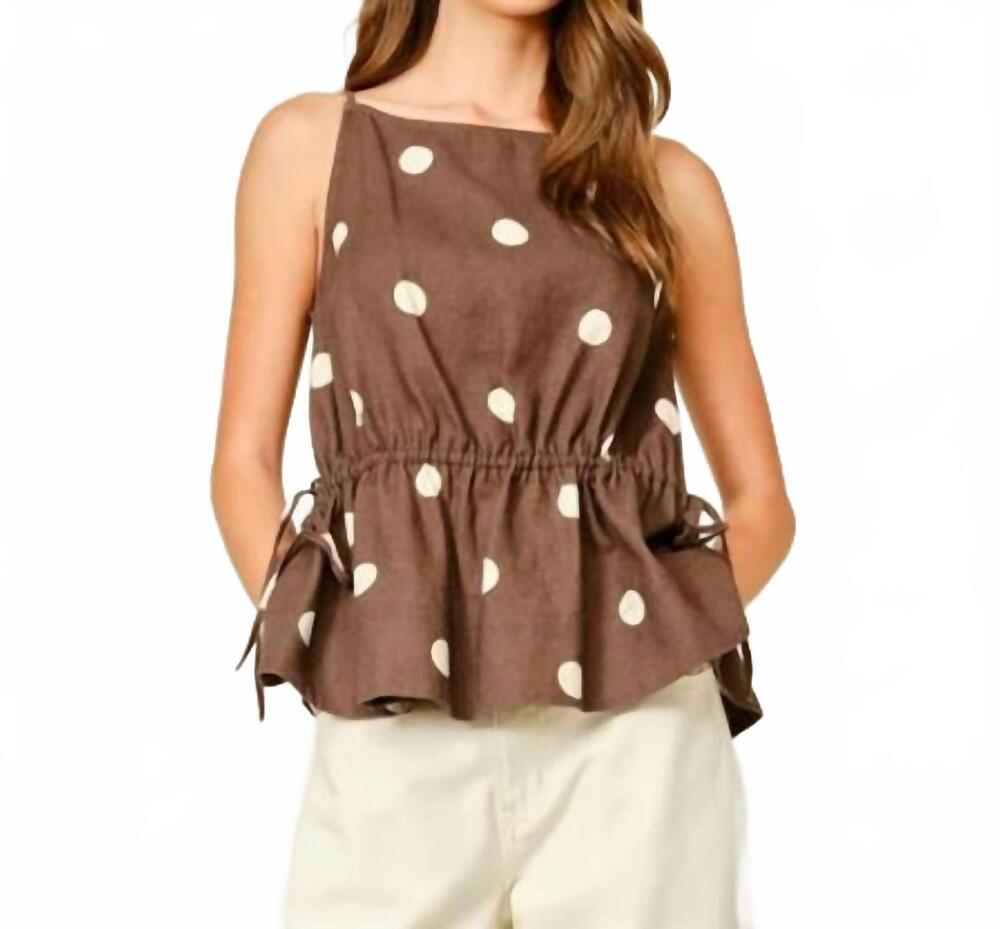 NEW AARON & AMBER hazel tank in mocha brown